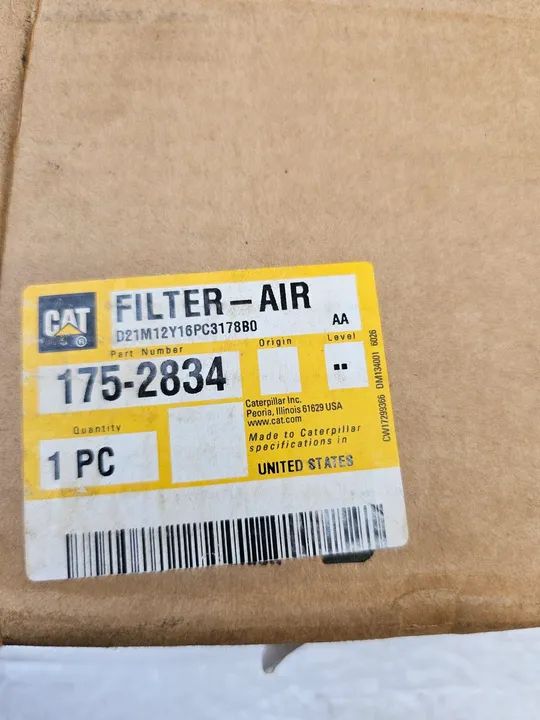 Pa carregadeira caterpillar filtro de ar cabine novo original - Foto 2