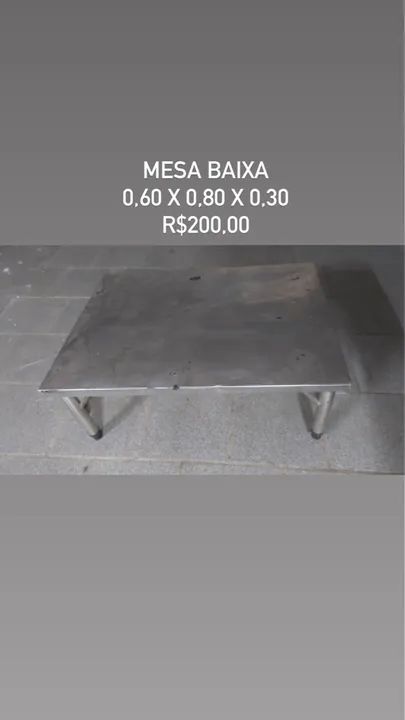 Mesa Baixa Aço  - Foto 2