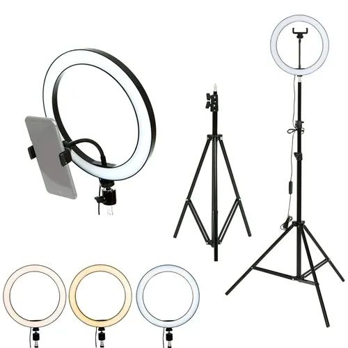  Ring Light Led Iluminador 31cm 12" Completo 2,1m de Tripé wpp.43. * - Foto 2