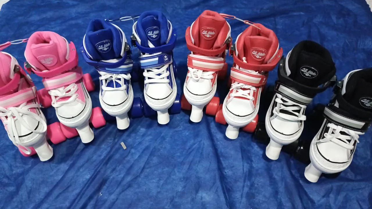Patins Quad Retrô All Slide Cores Bel Novos (PRONTA ENTREGA)