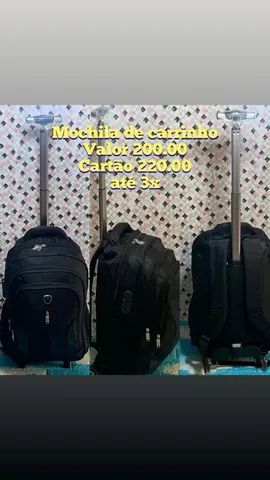 Mochila escolar de rodinhas 