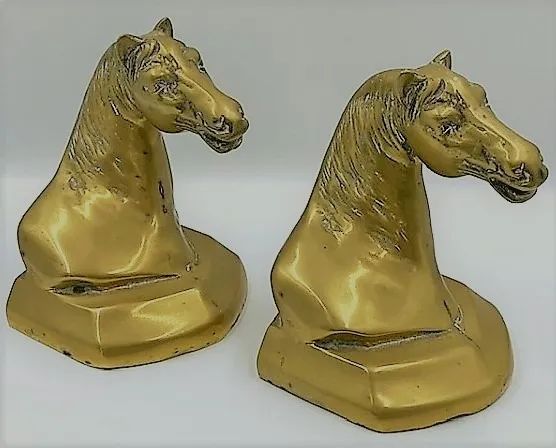 Par de magnificas Esculturas em bronze, representando Busto de Cavalos (Serre Livre) - Foto 6