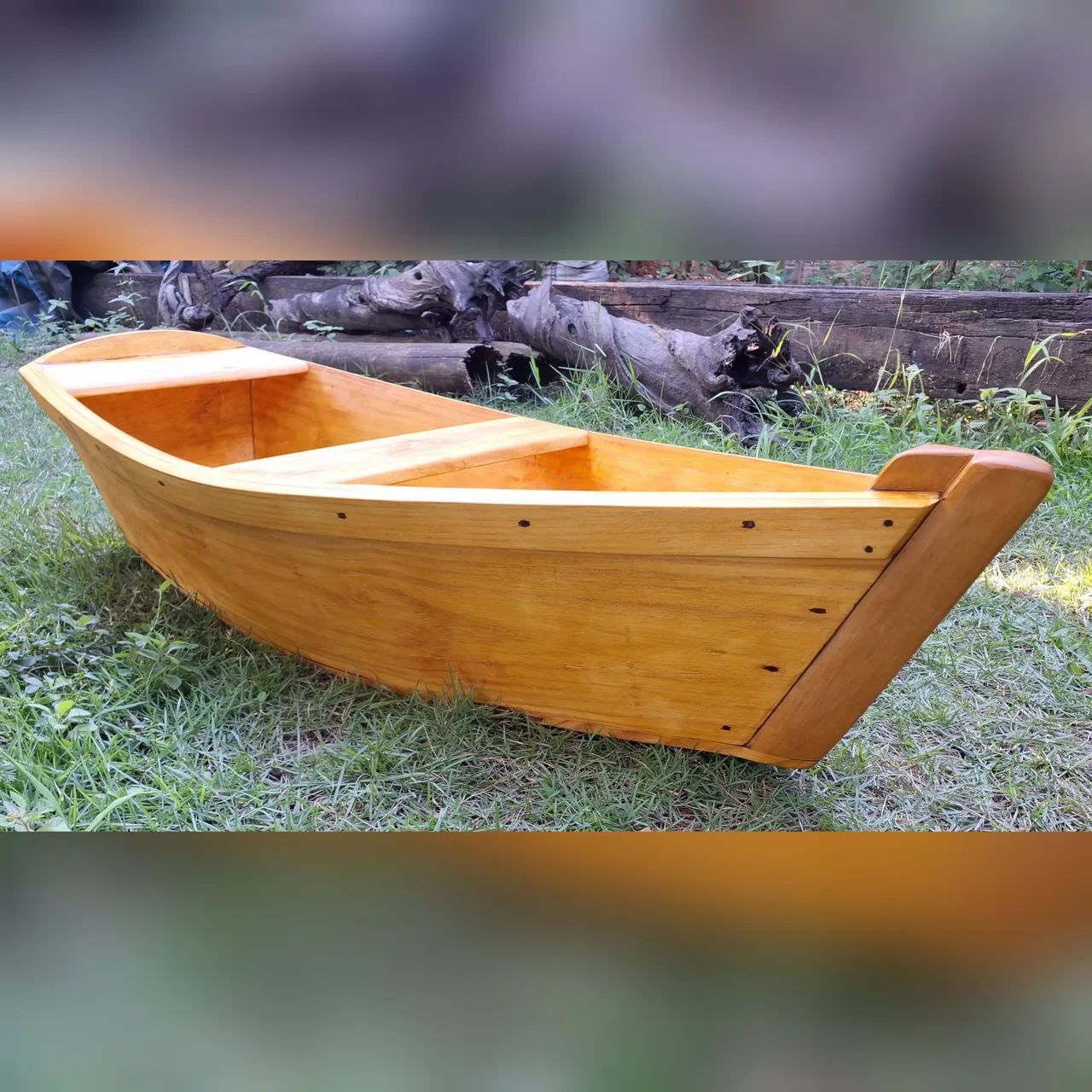 Barco de madeira para decoração - Foto 5