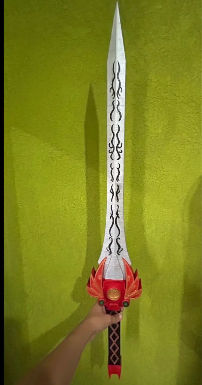 Espada Power Ranger Vermelho Impressão 3D - Foto 2