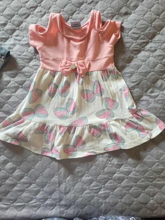 Vestido Infantil kit 2 Alças e Manga Algodão Premium  - Foto 2