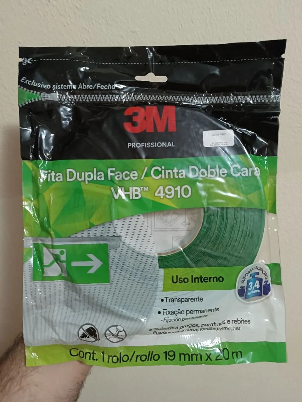 Fita Dupla Face 3M Profissional 19mm X 20m