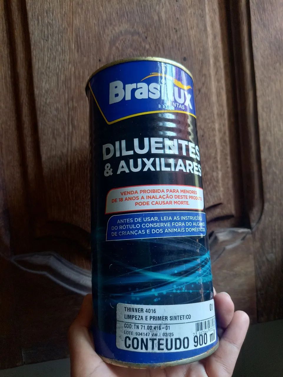 Thinner Diluente Multiuso 5027 Brasilux 900ml 