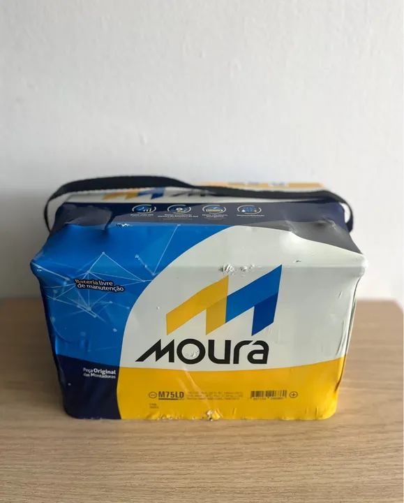 Bateria 75 ah Moura - 2 anos de garantia (Bateria Fluence/Frontier)