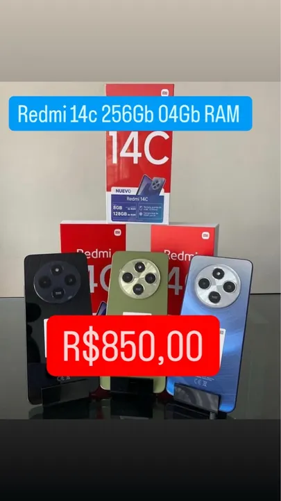 ***Redmi 14C 256GB 04GB RAM - Novo***