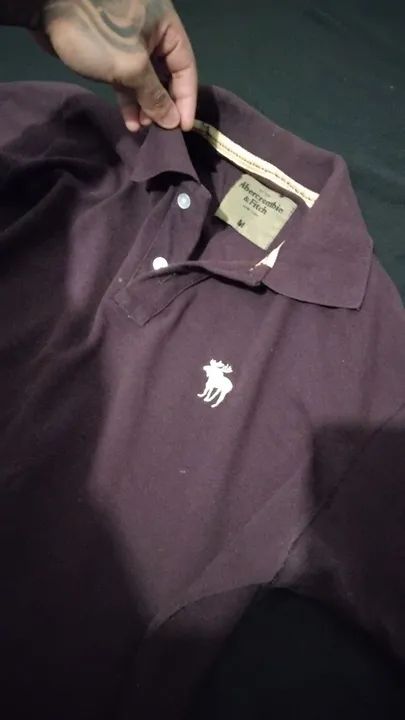 Polo Abercrombie Roxa M - Foto 2