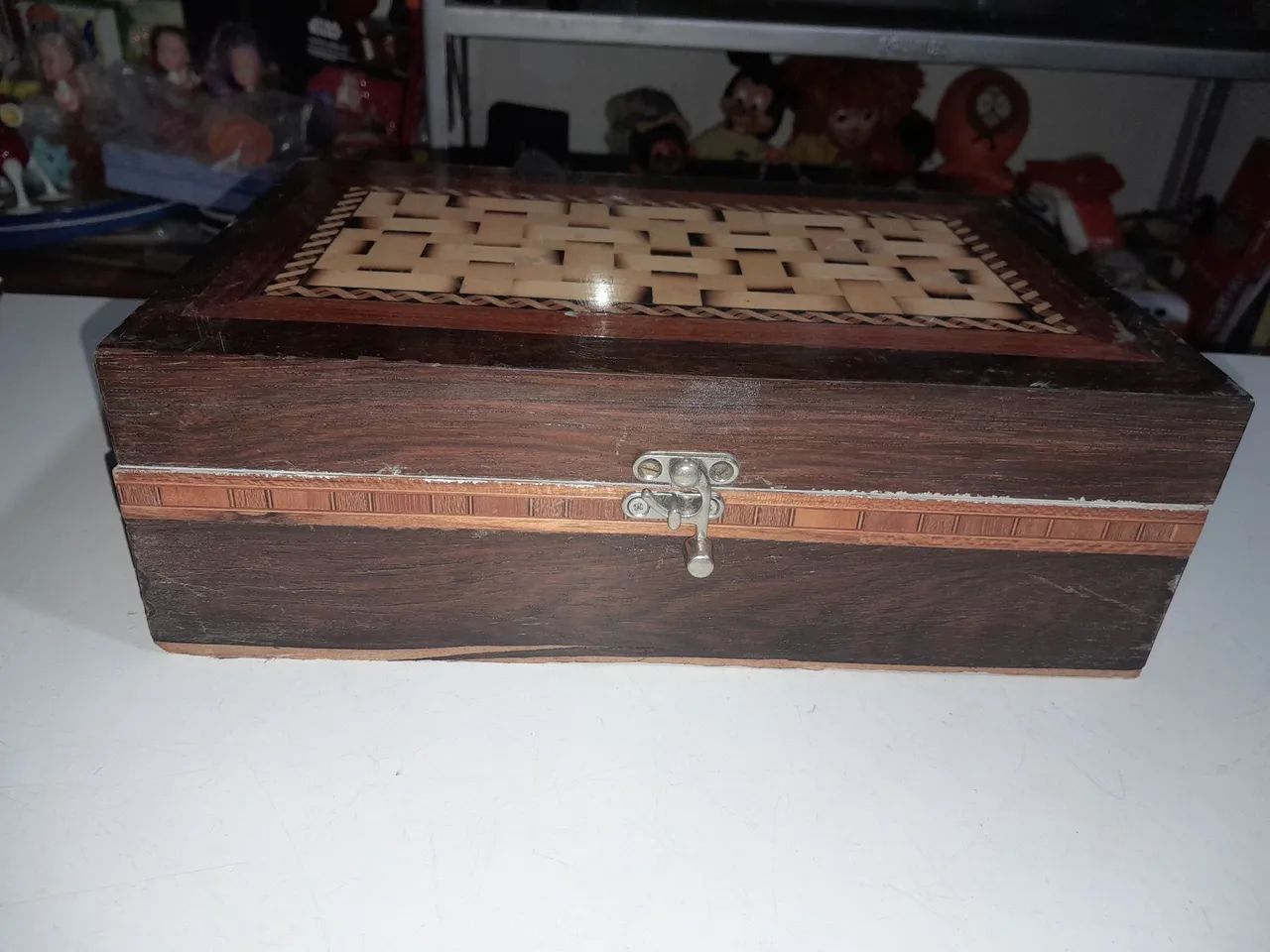 Caixa de madeira antiga machetaria... - Foto 3