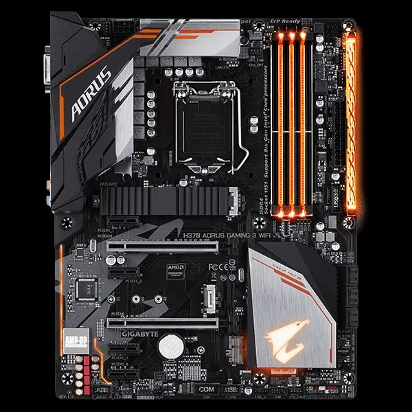 Placa-Mãe H370 AORUS GAMING 3 WIFI + Core i7 9700k