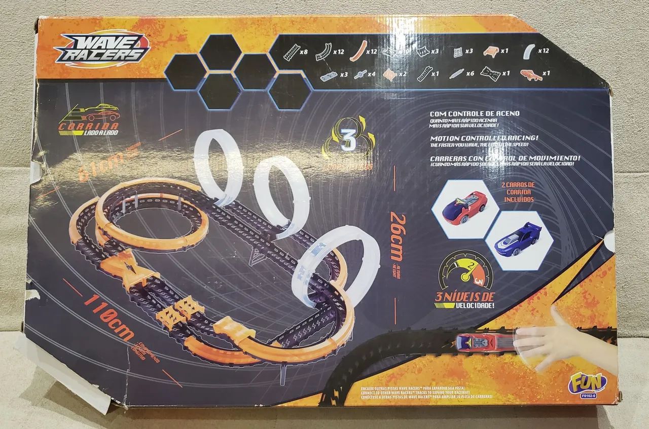 Wave Racers Megamatch Raceway tipo Autorama  - Foto 2