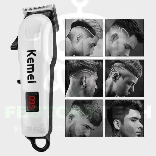 Máquina de Cortar Cabelo Profissional Kemei KM-809A - 2025 - Foto 5