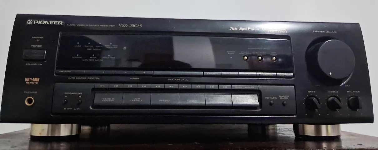 Receiver Pioneer Vsx-D503S | 110W Estéreo | Som Vintage de Qualidade | Estado Excelente