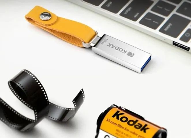 Pendrive 64gb Flash Kodak Metalizado Compacto Prateado  Arduino Automação COD-AP198  