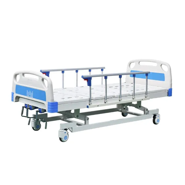 Cama Hospitalar 3 Movimentos c/ Regulagem de Altura Manual (Nova)