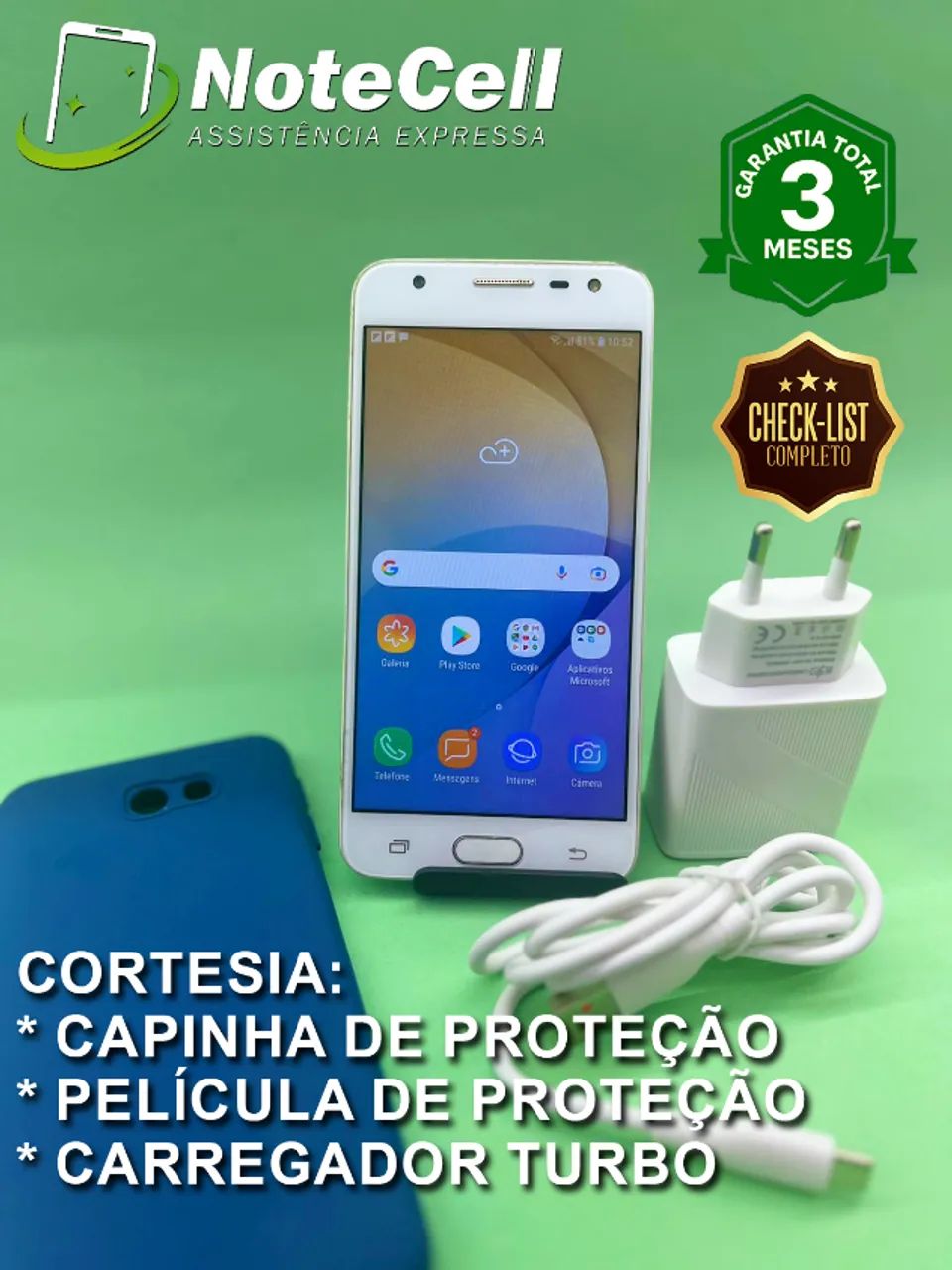 Celular Samsung J5 Prime Branco 32 Gb - 3 Meses de Garantia!!!