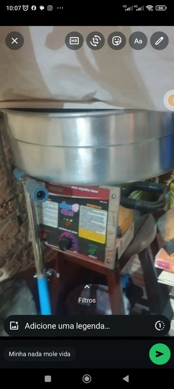 Máquina de algodão doce siminova