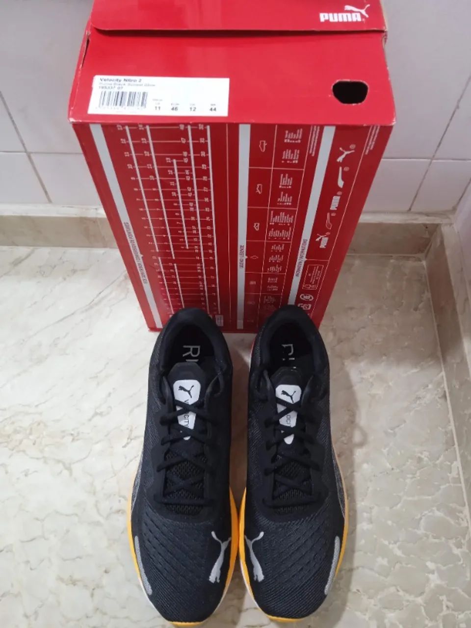 Tênis Puma Velocity Nitro 2 Importado Original Novo Masculino Preto 44