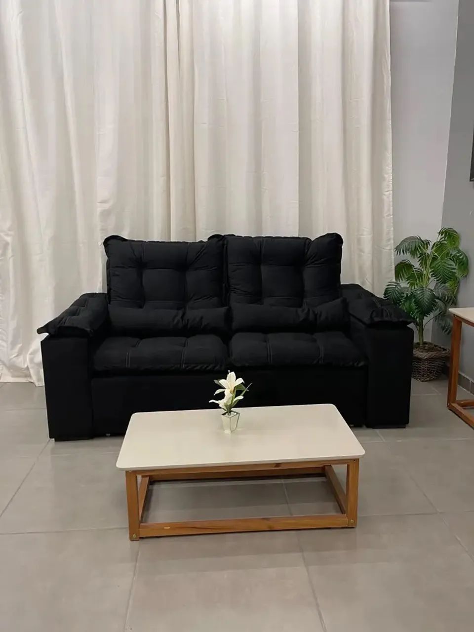 Sofá Retrátil e Reclinável Atenas 2m de Largura- Entrega Rápida  - Foto 5