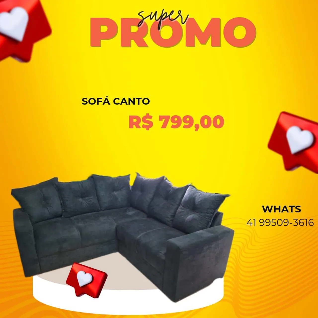 Sofá de Canto Novo - Super Promoção