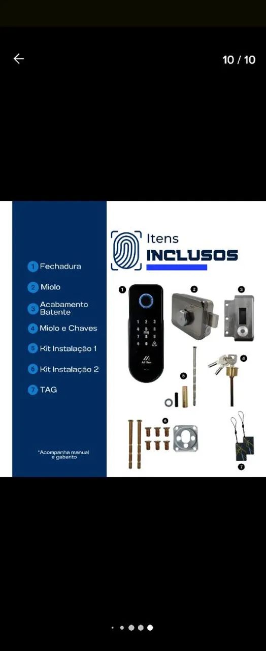 Fechadura digital eletrônica biometrica - Foto 6