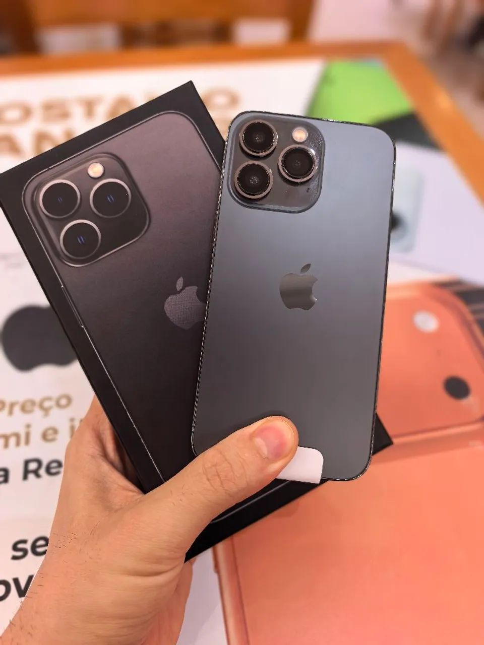 iPhone 13 Pro 256gb Preto - Bateria 100% - Loja Fisica - Celulares