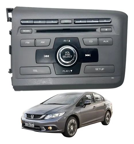 Radio Honda Civic 2013 2015 39100tr0a12