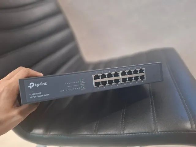 Switch / Roteador / Modem Tp-link 16 Portas Gigabit 10/100/1000 Tl-sg1016d