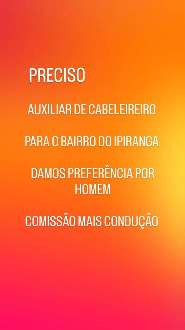 Auxiliar de cabeleireiro 