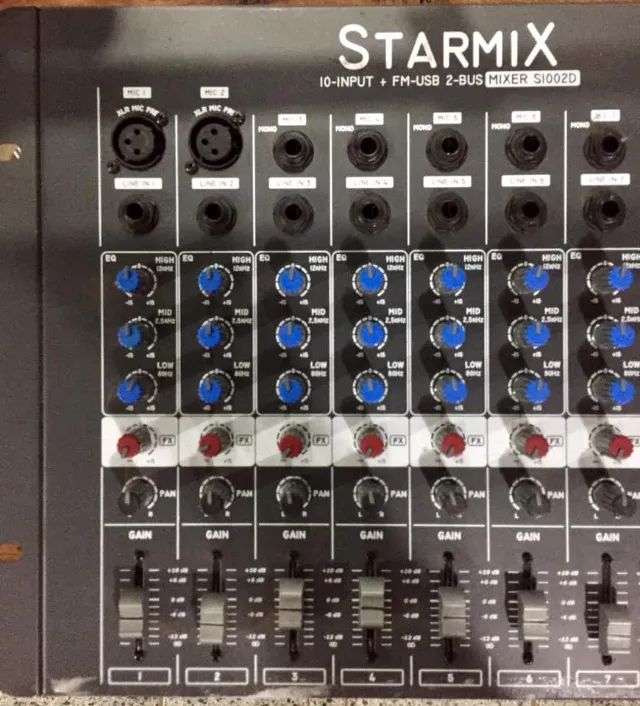 Mesa LL Áudio StarMix Mixer S1002D 10-Input + FM-USB 2- Bus. Perguntas * - Foto 4