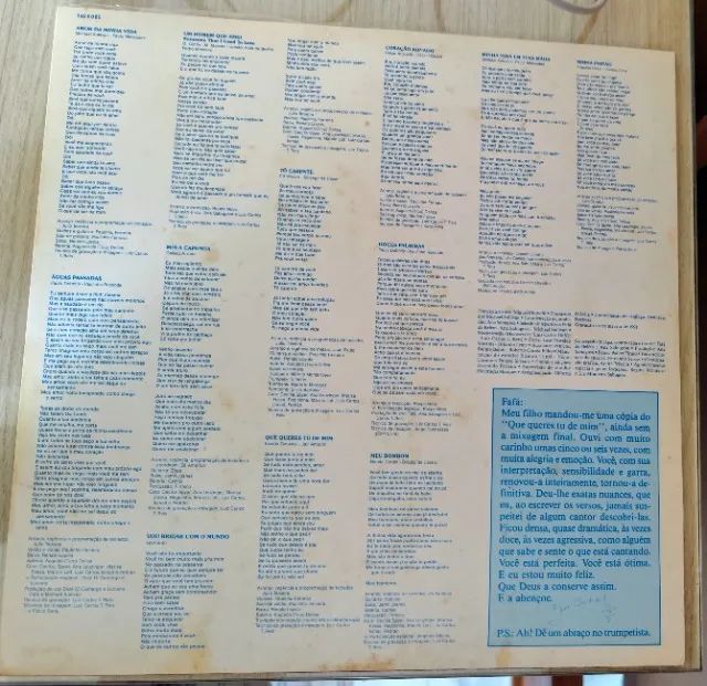 Vinil LP Fafá de Belém Doces Palavras - Foto 4