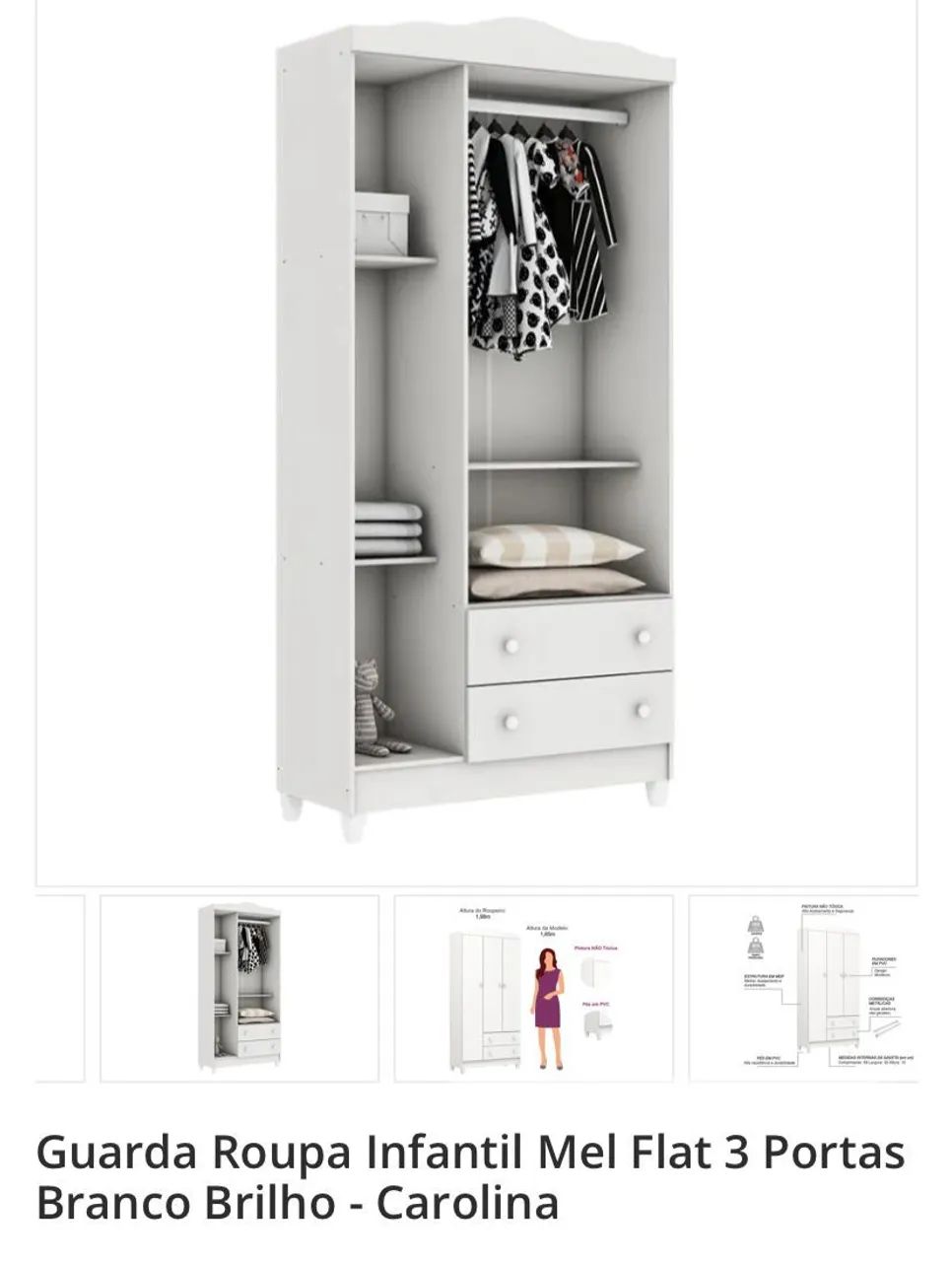 Guarda-roupa infantil Armários e Guarda-Roupas Centro, São - Main Image