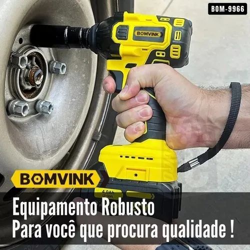 Parafusadeira BOMVINK BOM-9966 (COM FUNÇÃO PARAFUSADEIRA, FURADEIRA E CHAVE DE IMPACTO) - Foto 2