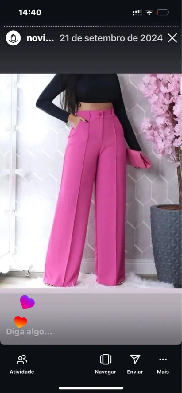 Calça Social Feminina Vermelha - Foto 4