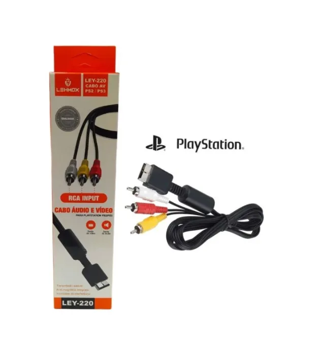 Cabo Av 3 Rca Para Ps2/Ps3 Lehmox