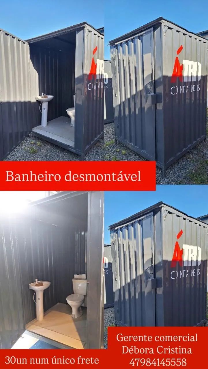 Container Banheiro portátil completo - Foto 3