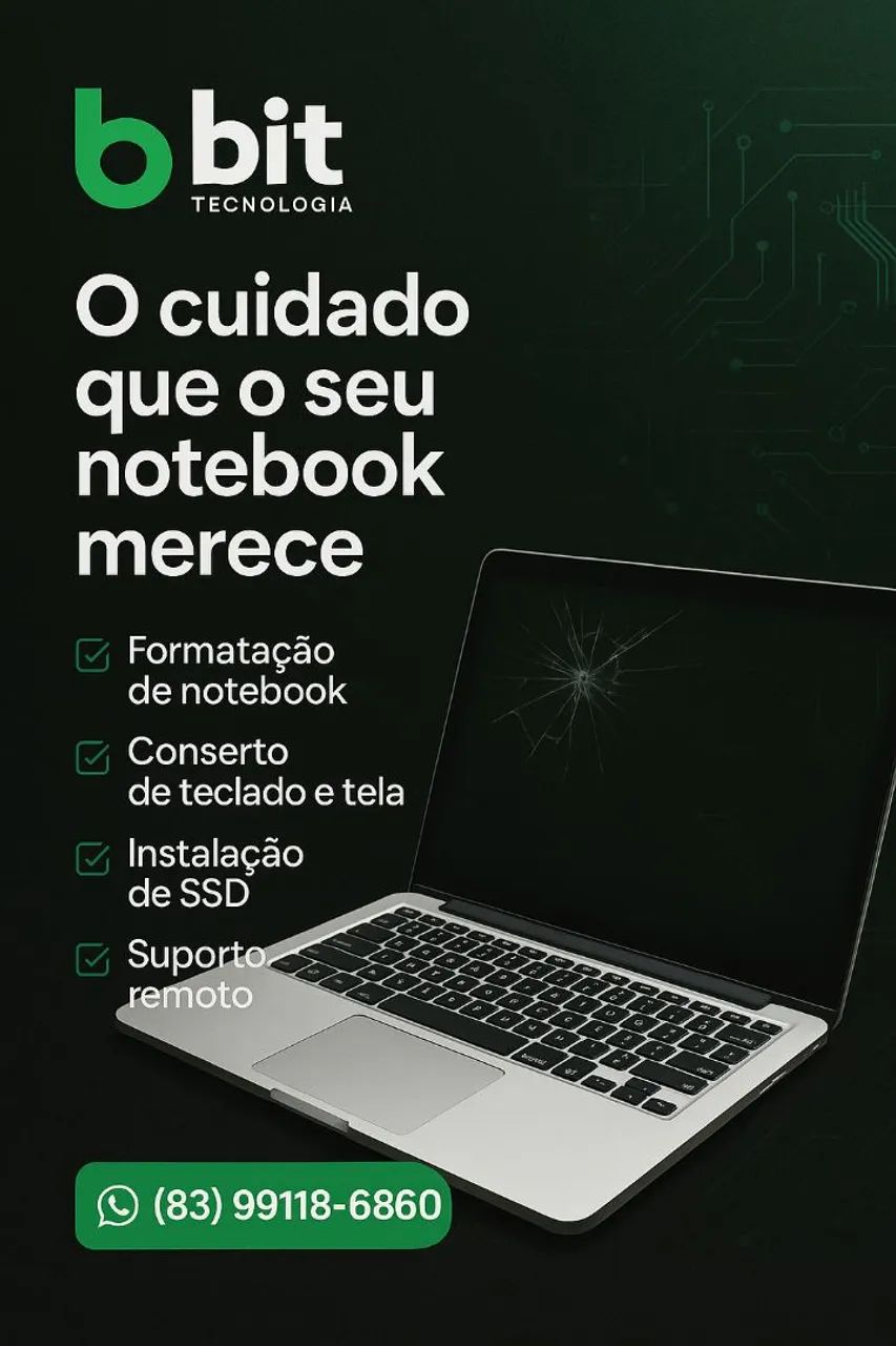Conserto e Manutenção de Notebook | Bit Tecnologia JP<br>
