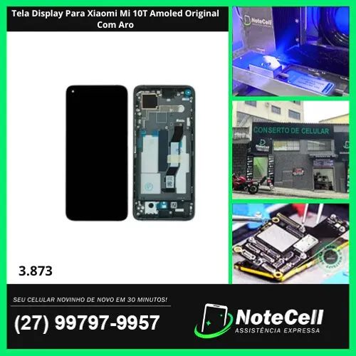 Tela Display Para Xiaomi Mi 10T Amoled Original Com Aro- Instalação Expressa Em 30 Min!