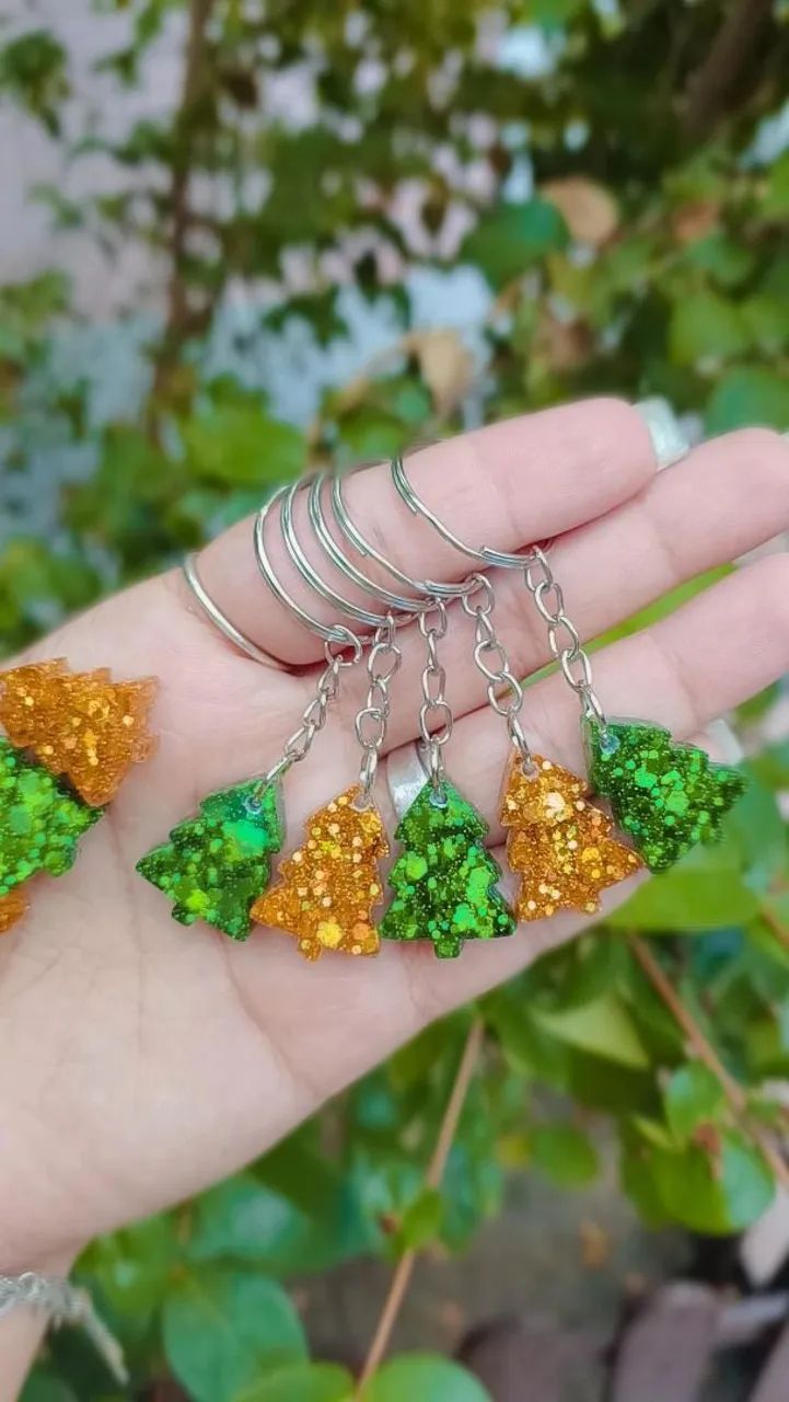 Brinde Mimo Natal - Mini Chaveiro de Árvore de Natal Lembrancinhas para Clientes Empresas