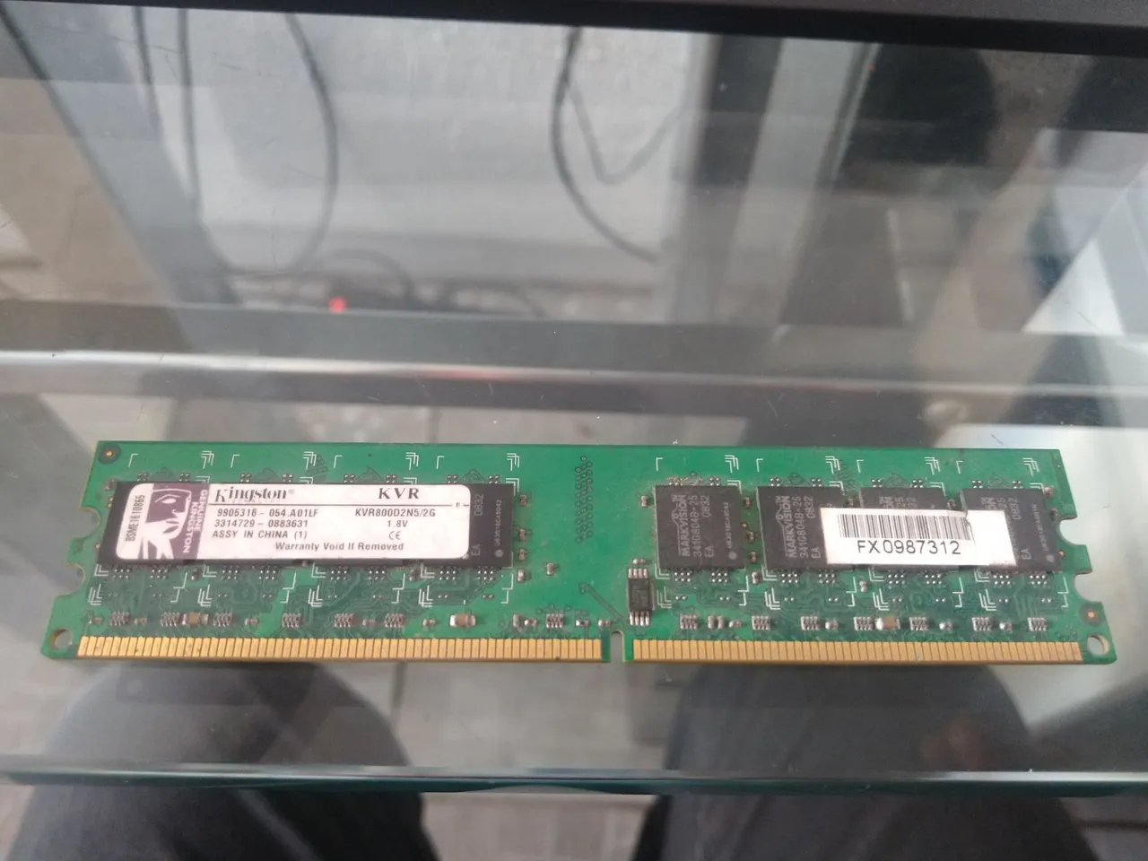 Memória RAM Kingston DDR2 2GB KVR800D2N5/2G