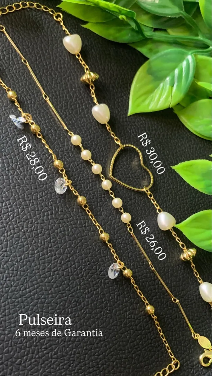 Pulseiras Folheada Delicadas e Elegantes