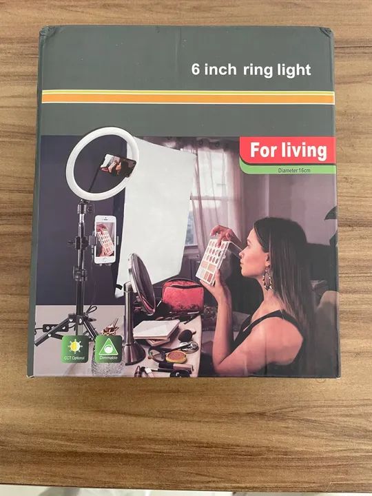 Ring Light 6 polegadas para lives e vídeos - Foto 3