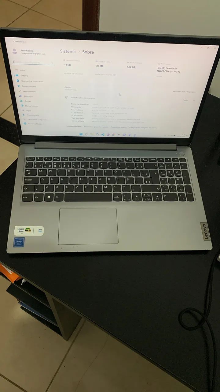 Notebook Lenovo