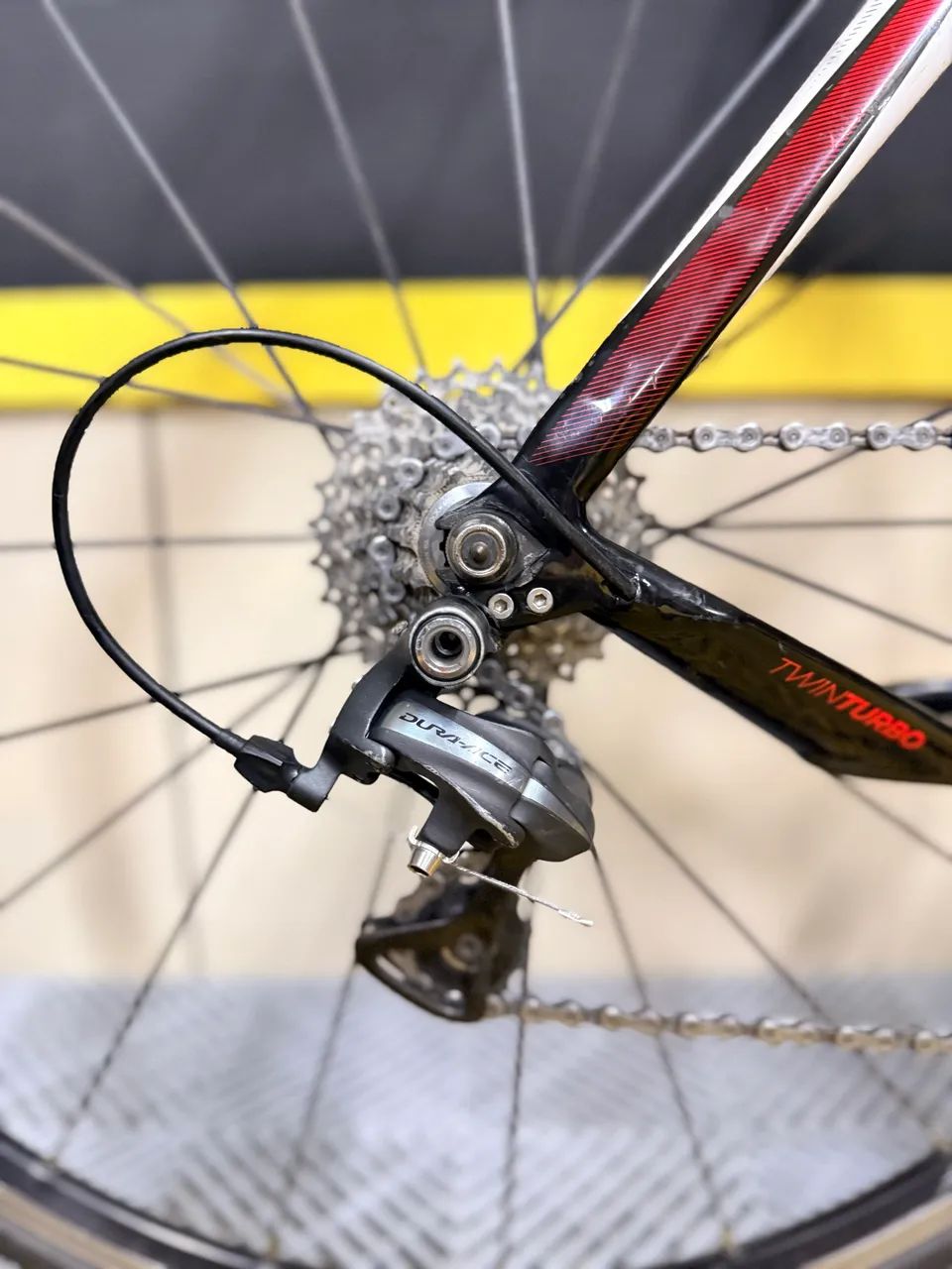 Bike TT Scott Plasma 10 + Rodas  Reynolds RZR Full carbon + Tacx Blue Twist Indoor - Foto 6