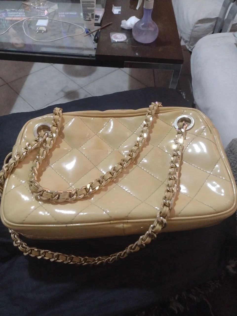 Promoção linda bolsa clássica retro Jorge Alex com ferragem dourada  - Foto 5
