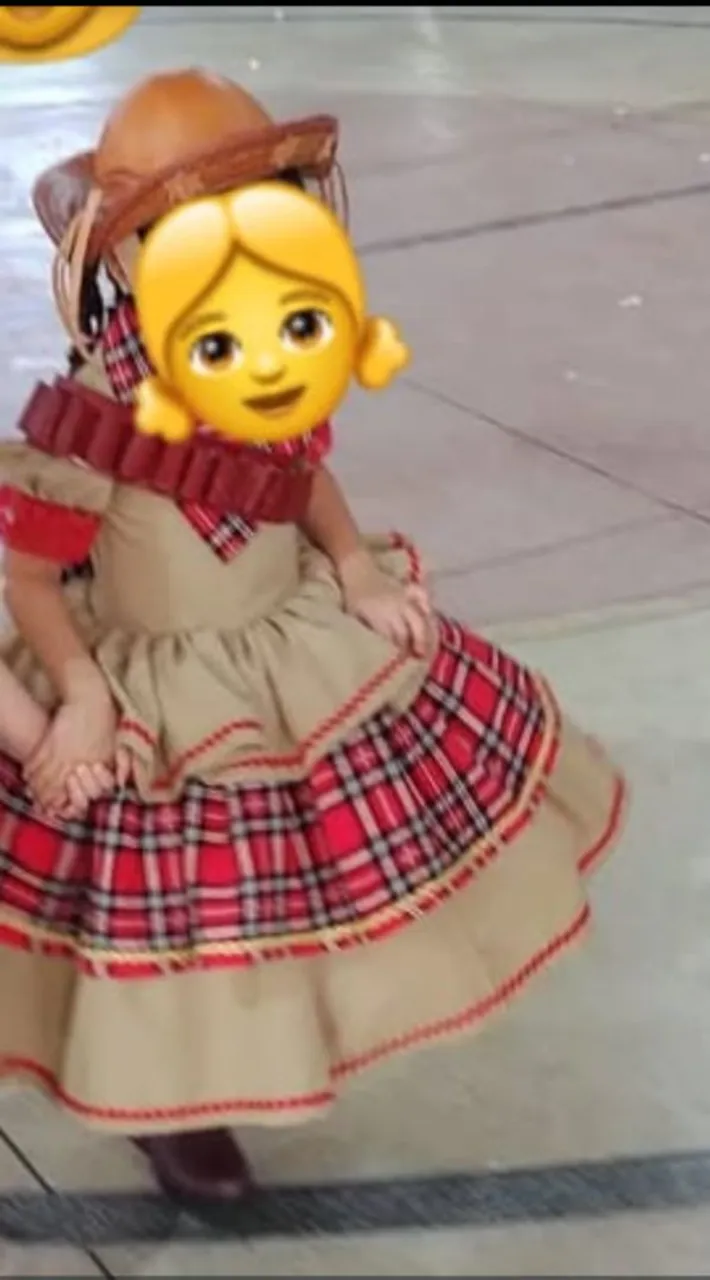 Vestido de Festa Junina Infantil