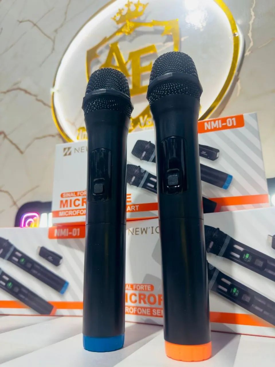 Kit 2 microfones sem fio  - Foto 3