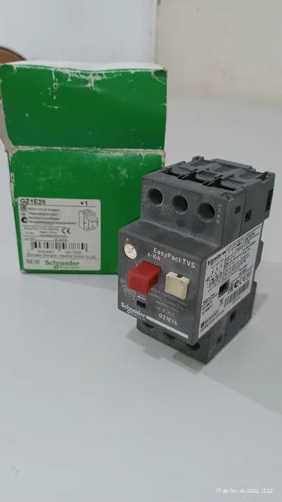 Disjuntor motor 6-10A termomagnético GZ1E14 Schneider  - Foto 2